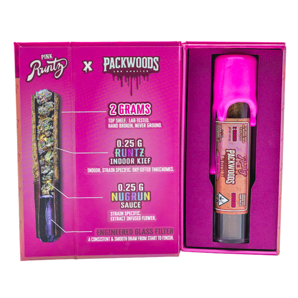 Packwoods x Runtz - Pink Runtz 2 Grams Pre-rolls