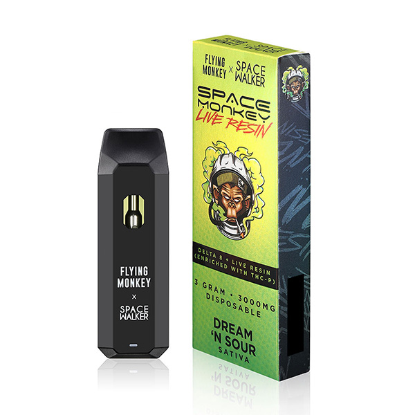 Space Monkey Live Resin Delta 8 Disposables